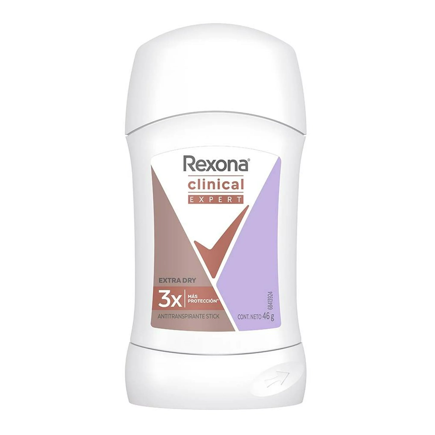 Antitranspirante Rexona clinical expert extra dry en barra para mujer 46 g