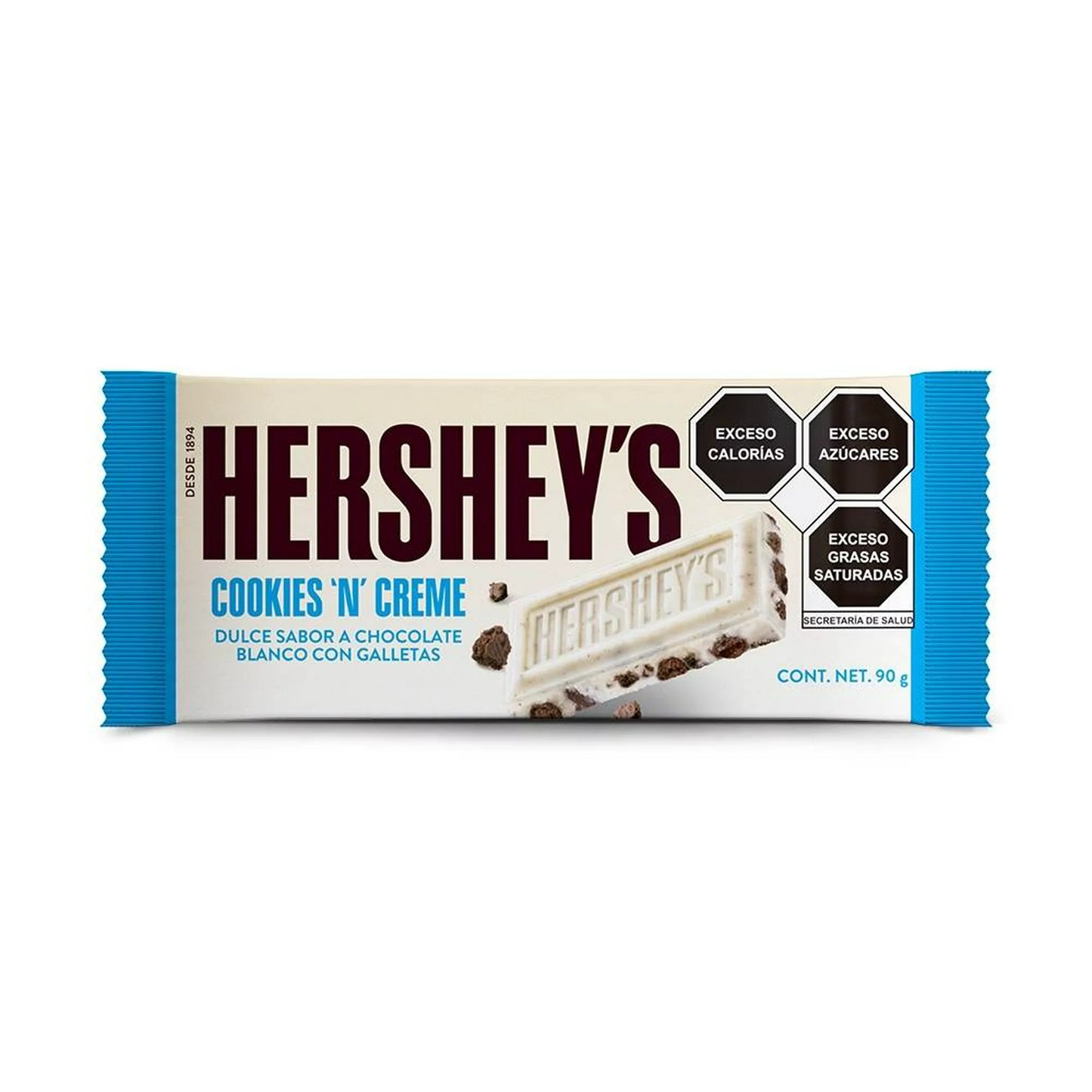 Barra de chocolate Hersheys cookies n creme 90 g