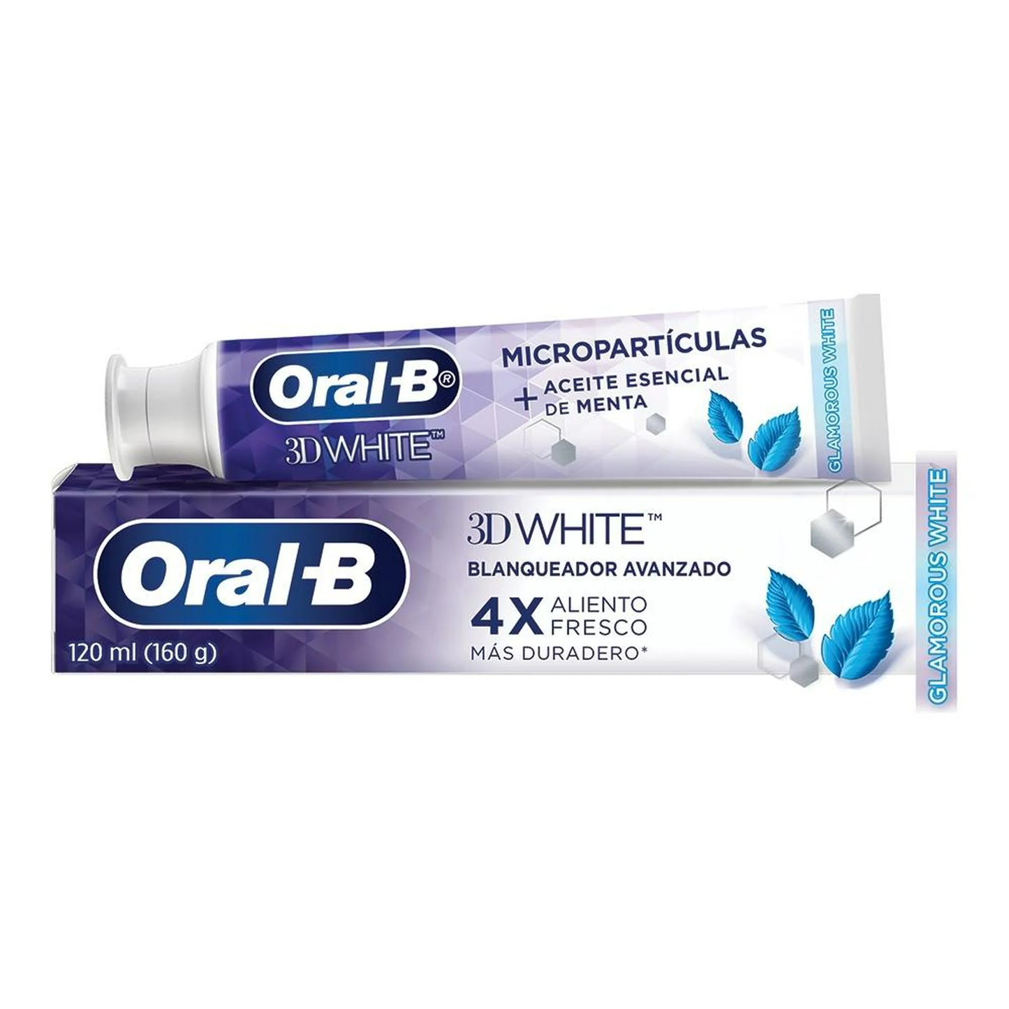 Pasta dental Oral-B 3D White blanqueador avanzado anticaries con flúor 120 ml