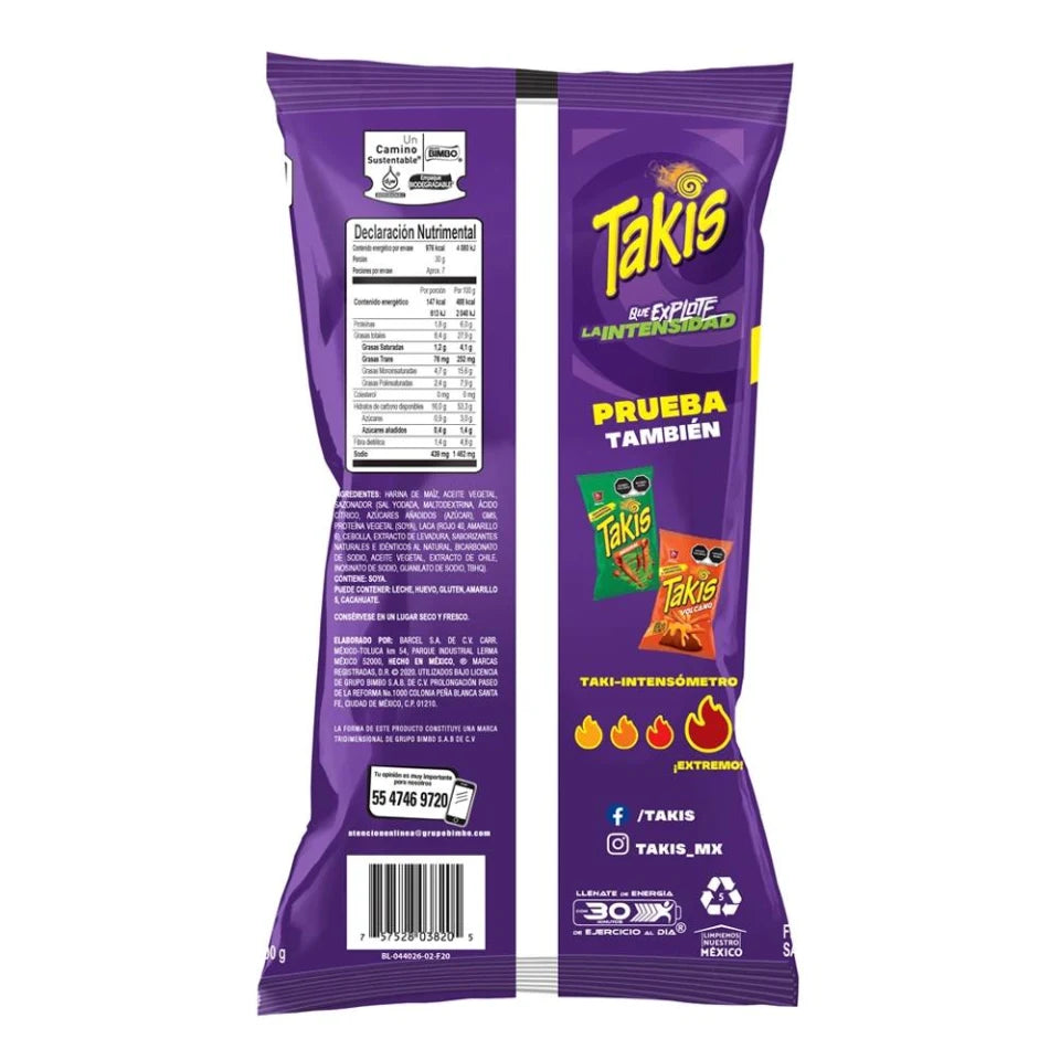 Botana Barcel Takis fuego 200 g