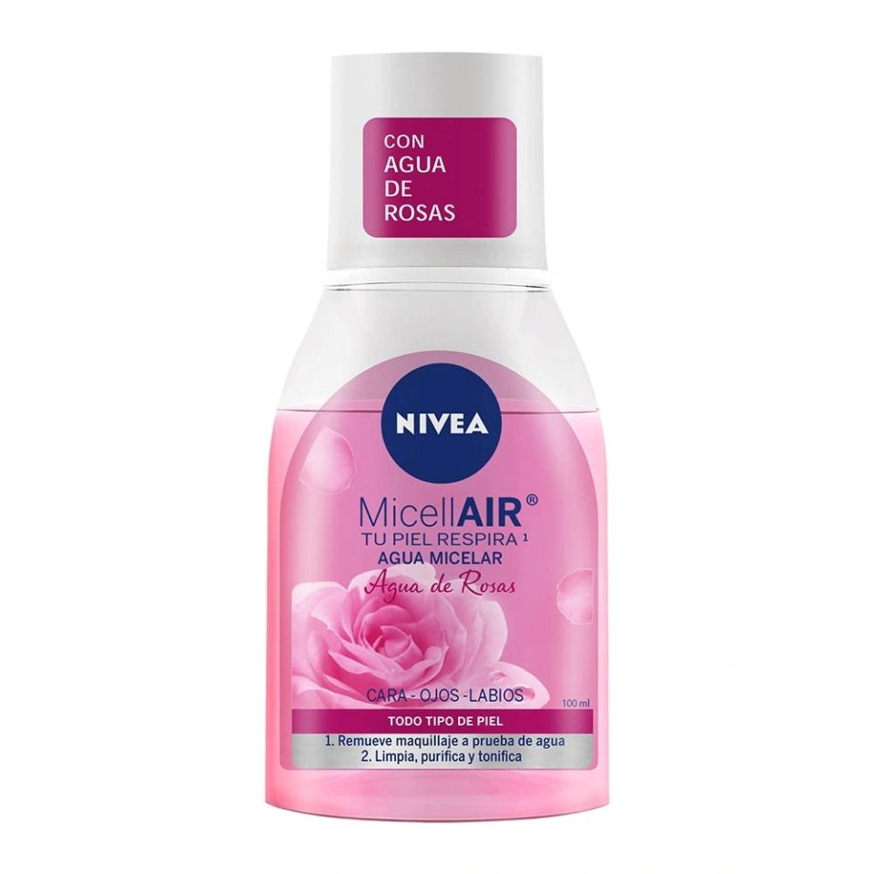 Agua micelar Nivea MicellAir agua de rosas 100 ml