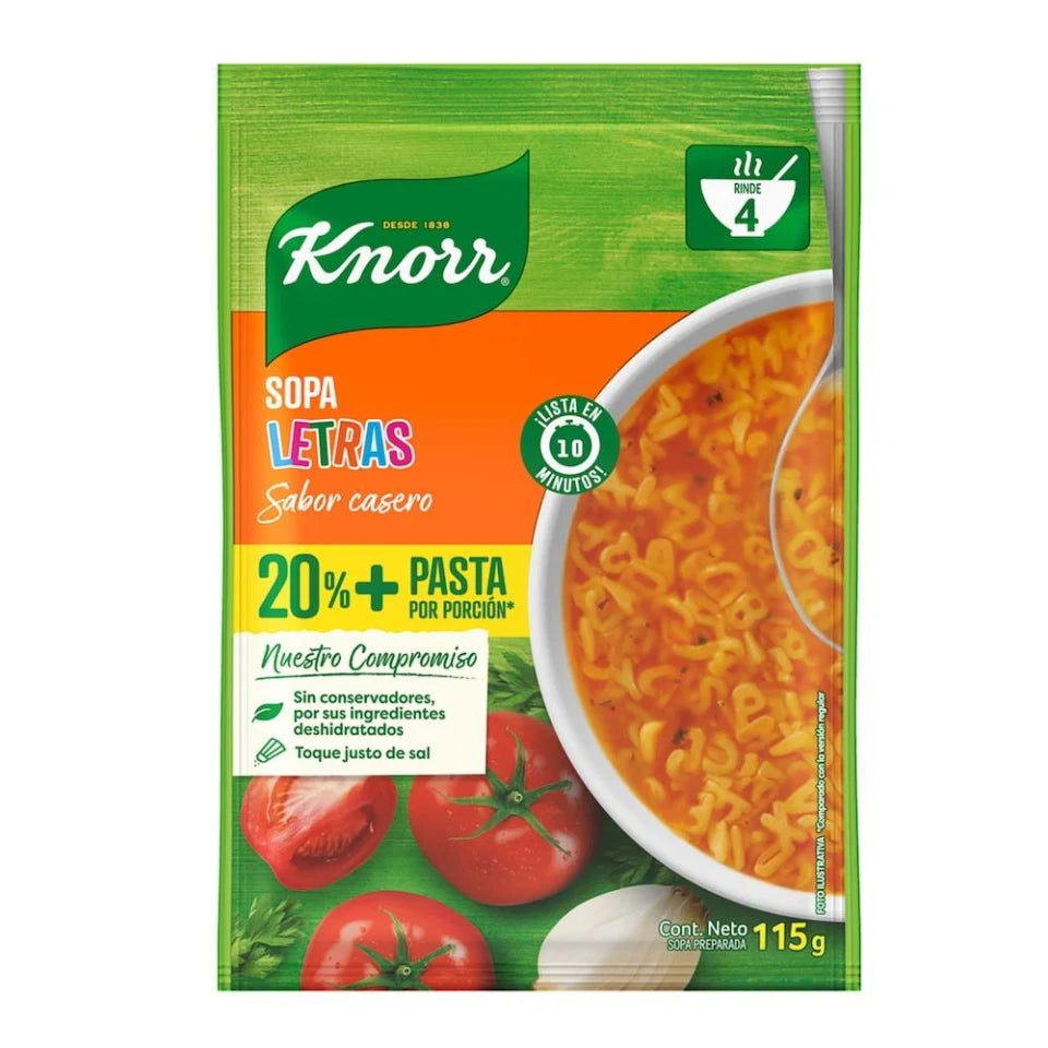 Sopa de letras Knorr 115 g