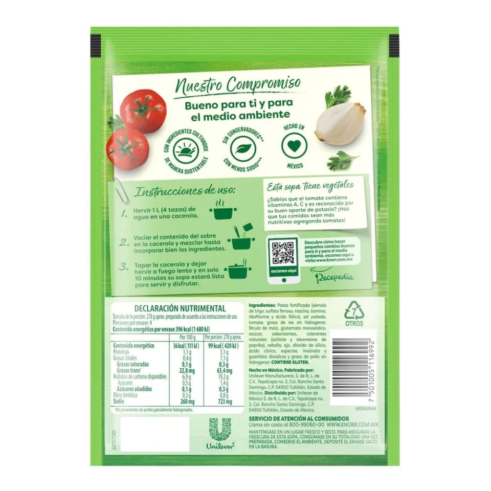 Sopa de letras Knorr 115 g