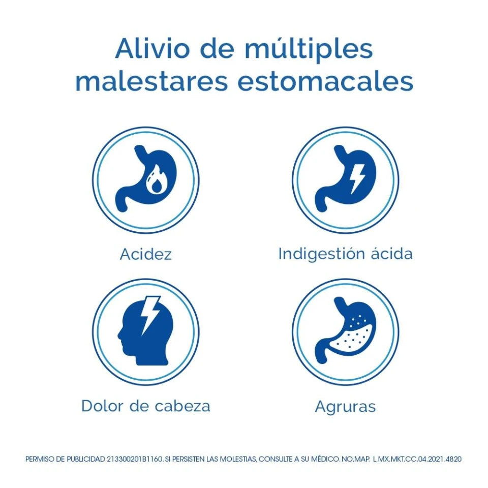 Antiácido Alka Seltzer 10 tabletas efervescentes