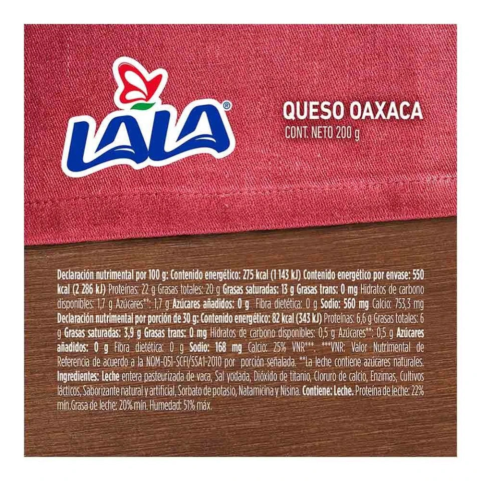 Queso Lala oaxaca 200 g
