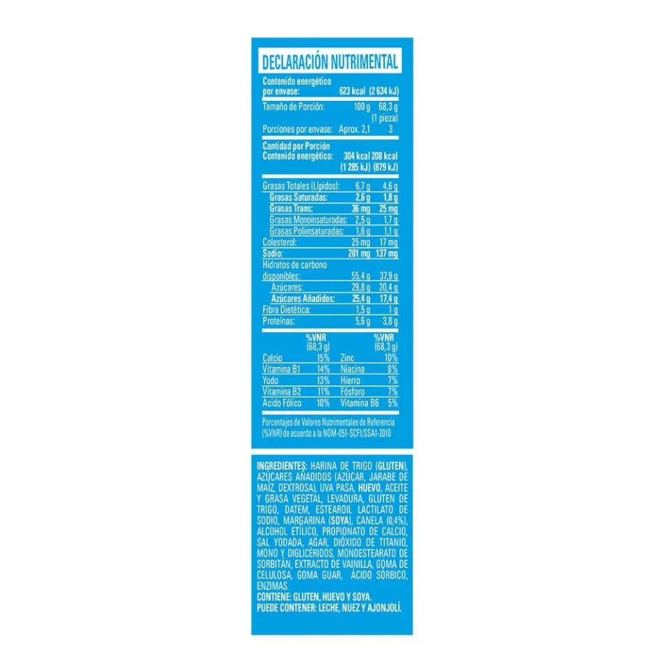 Roles Bimbo con canela y glaseados 205 g