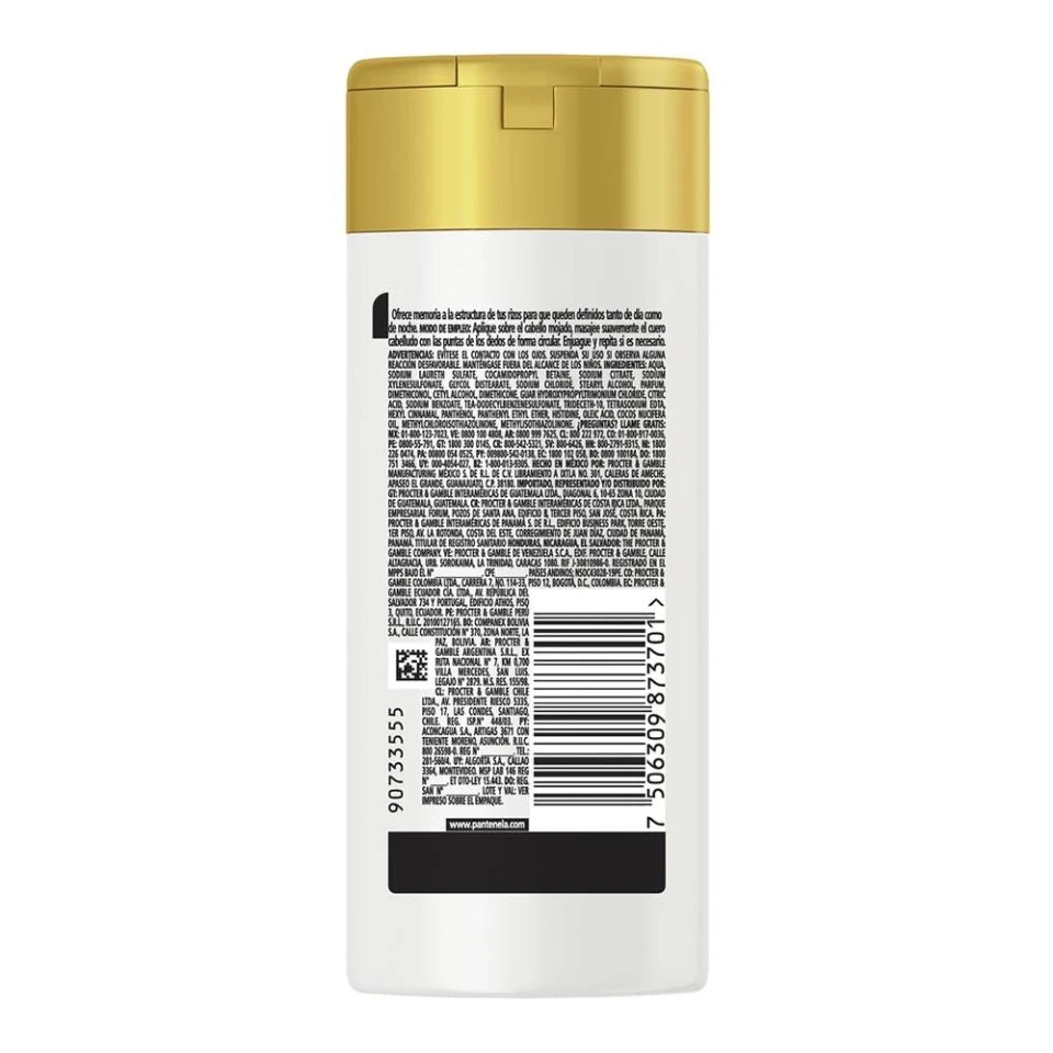 Shampoo Pantene Pro V 2 en 1 rizos definidos 100 ml