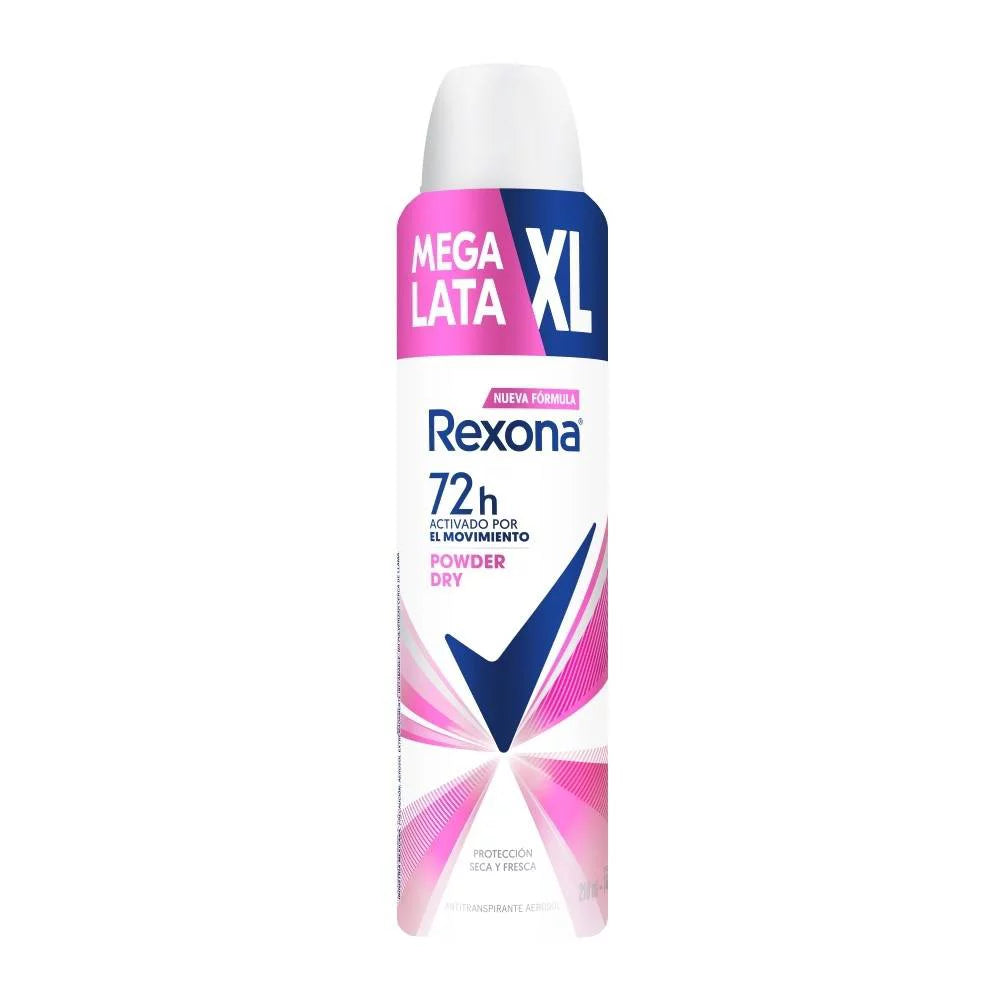 Desodorante antitranspirante Rexona powder en aerosol 210 ml