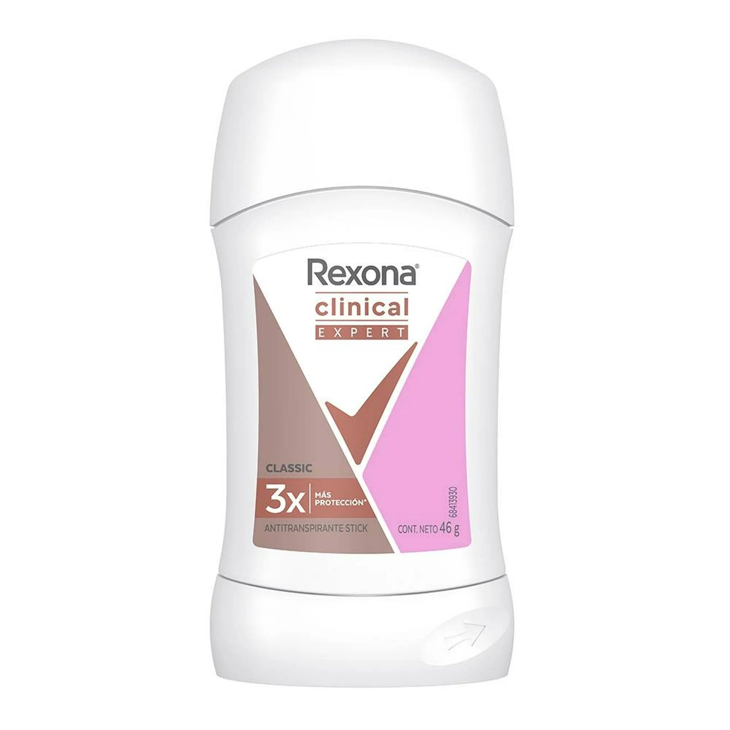 Antitranspirante Rexona clinical expert classic en barra para mujer 46 g