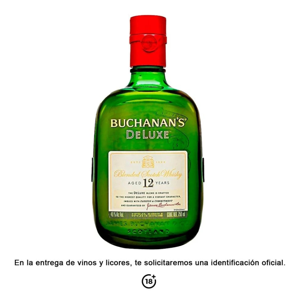 Whisky Buchanans De Luxe 12 años Escocés 750 ml