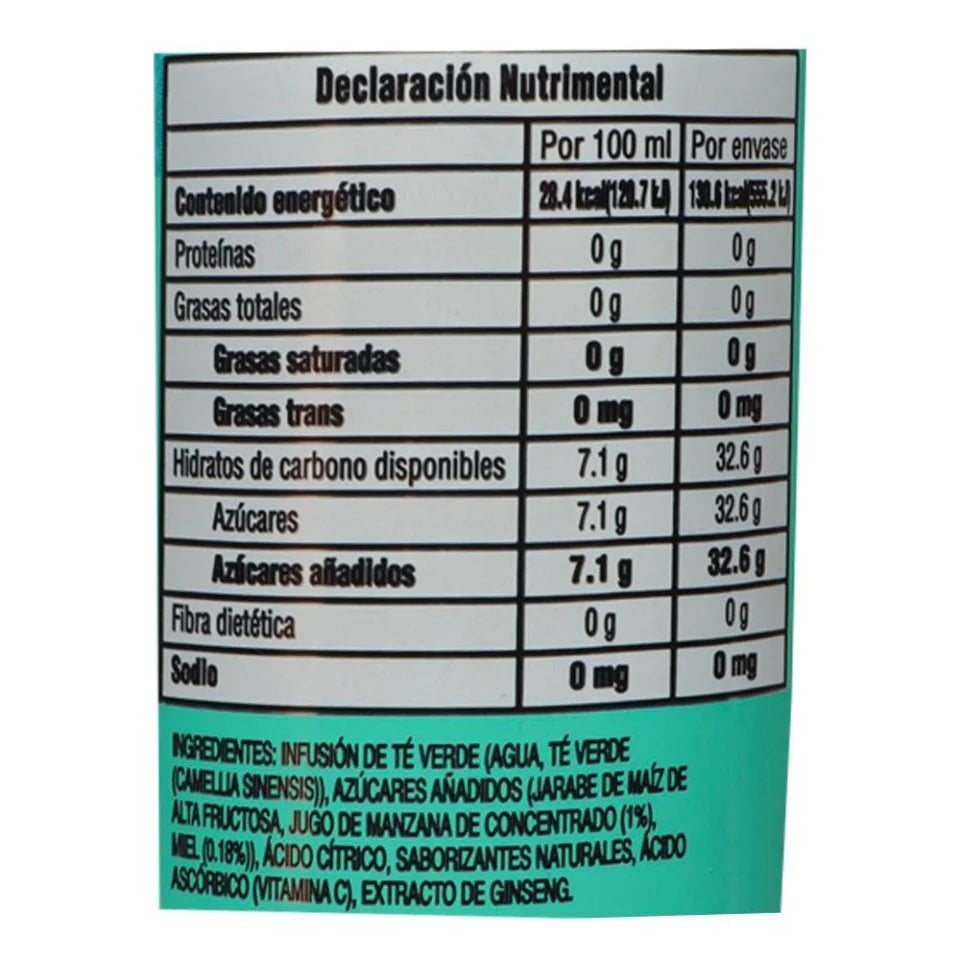 Bebida Arizona sabor té verde con jugo de manzana 460 ml