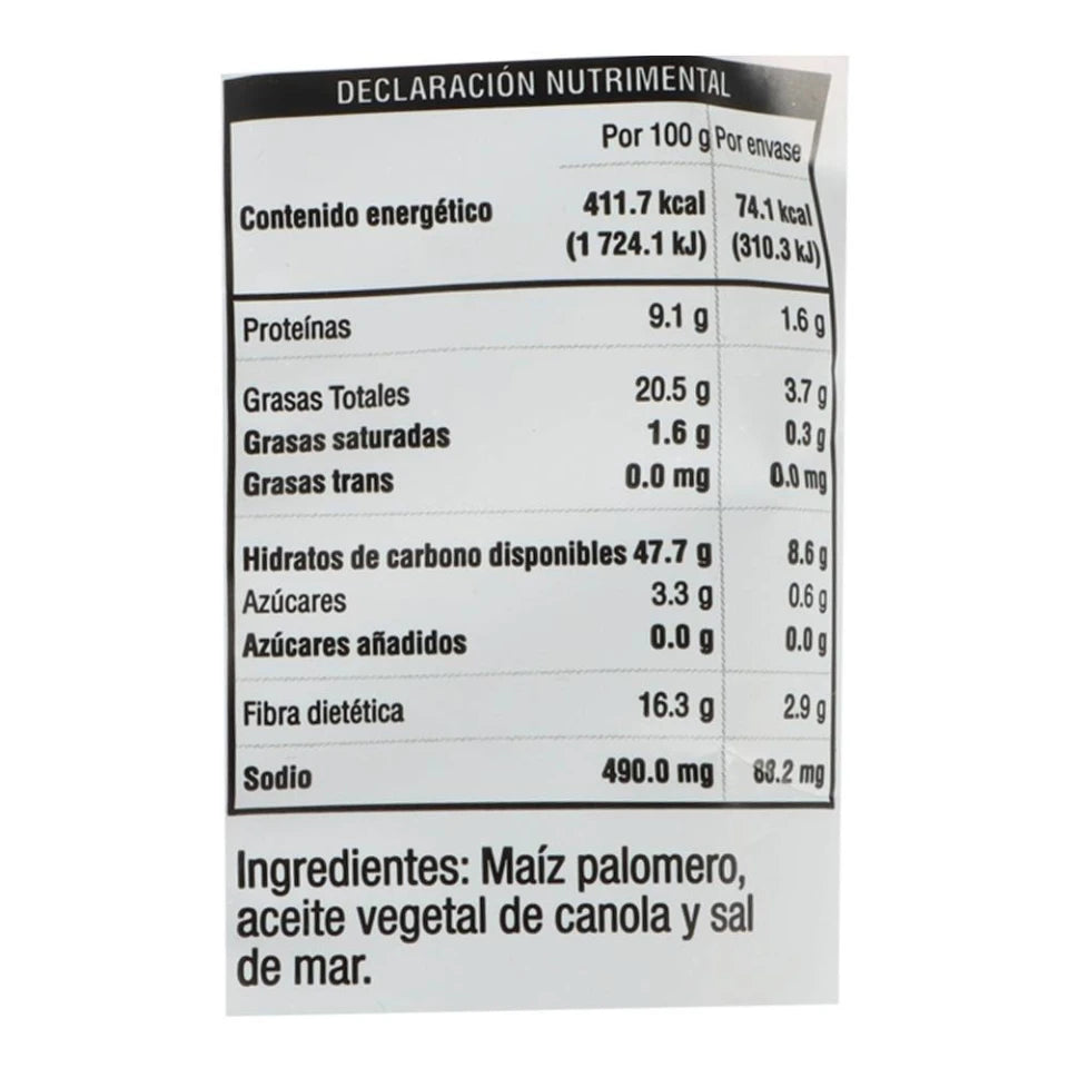 Palomitas Slim Pop sal de mar 18 g