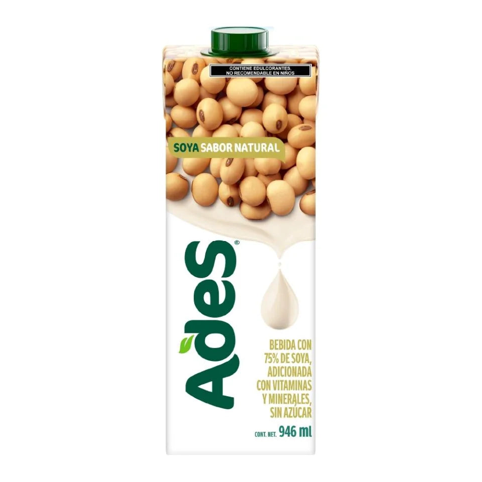 Alimento líquido AdeS de soya sabor natural 946 ml