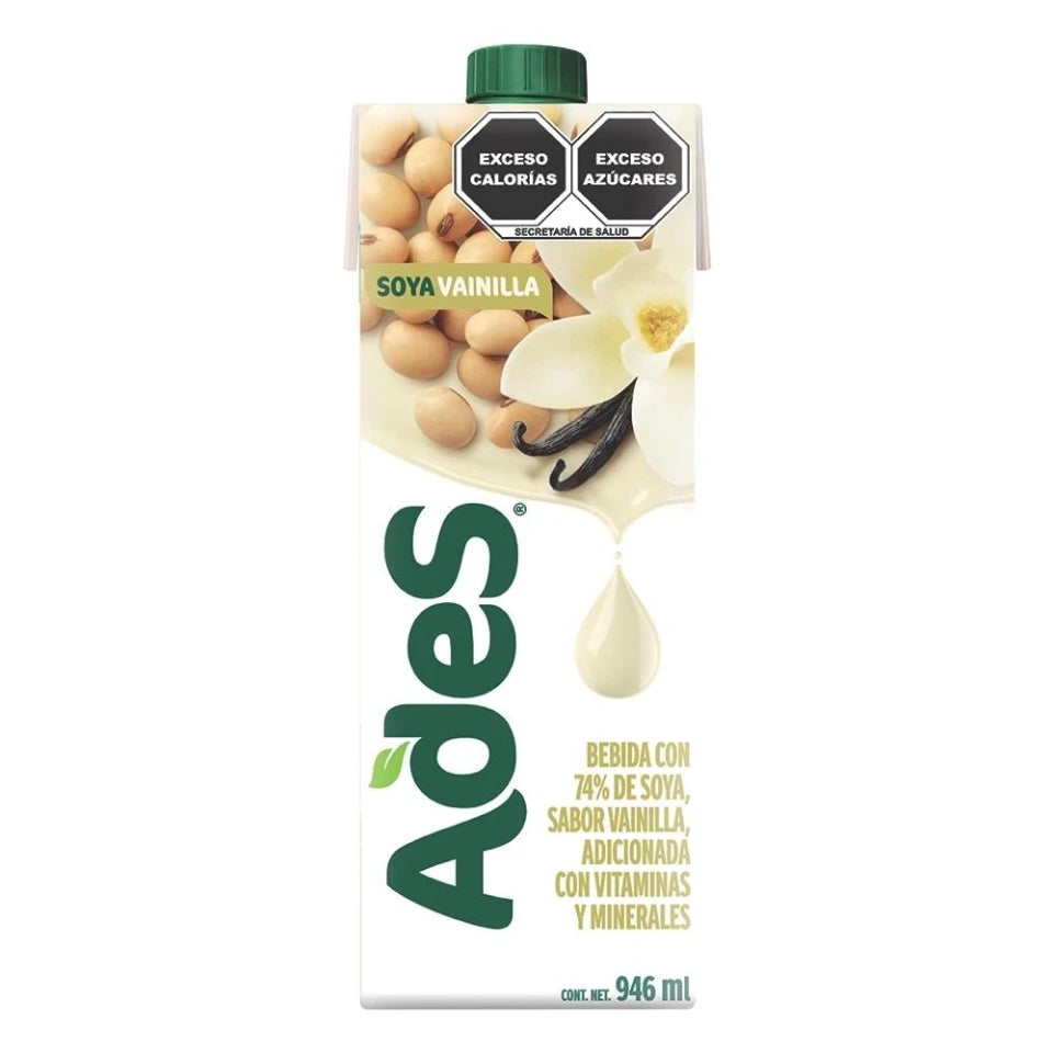 Alimento líquido AdeS de soya sabor vainilla 946 ml