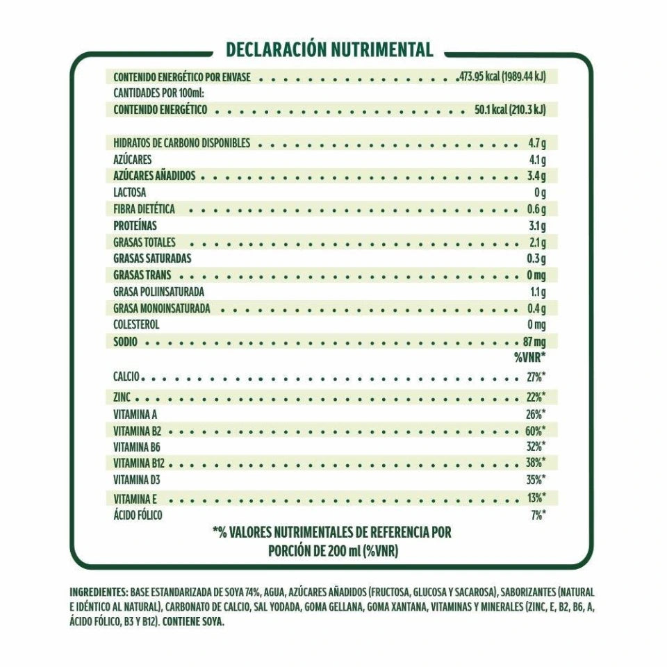 Alimento líquido AdeS de soya sabor vainilla 946 ml