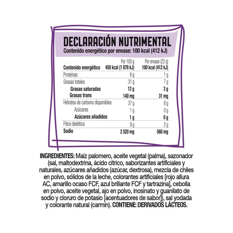 Palomitas de maíz ACT sabor inferno ultra picante 22 g
