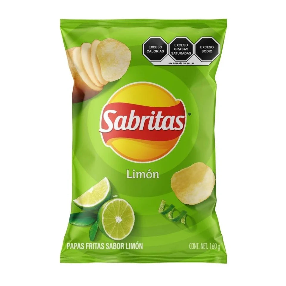 Papas Sabritas limón 160 g