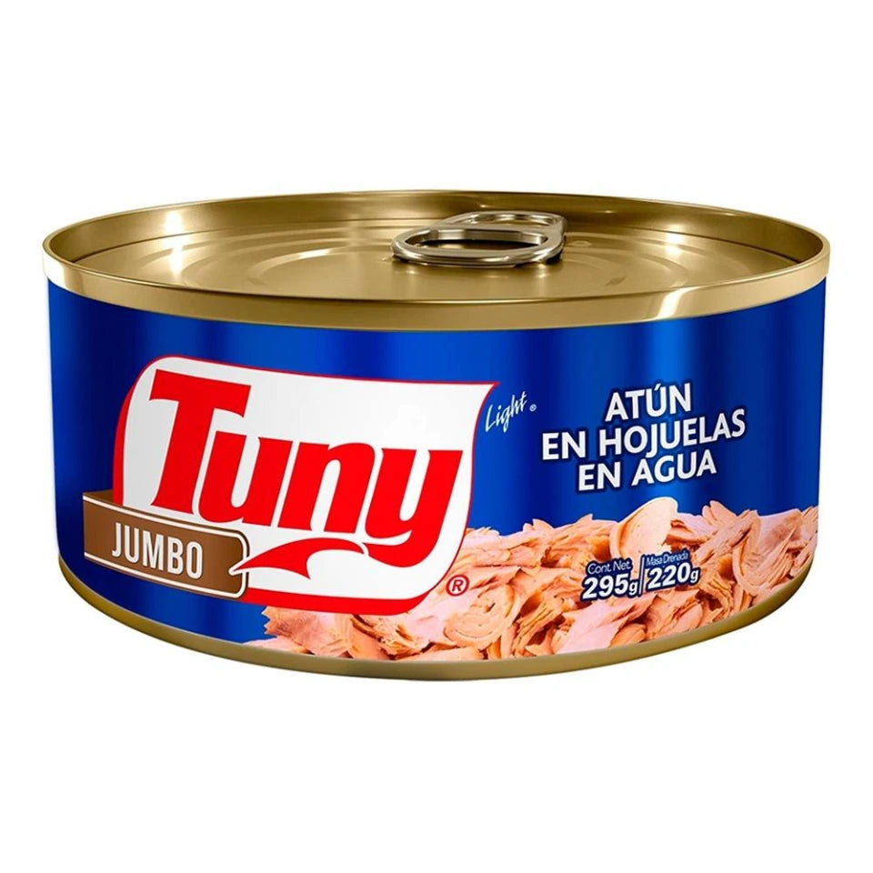 Atún Tuny light aleta amarilla en agua jumbo 295 g