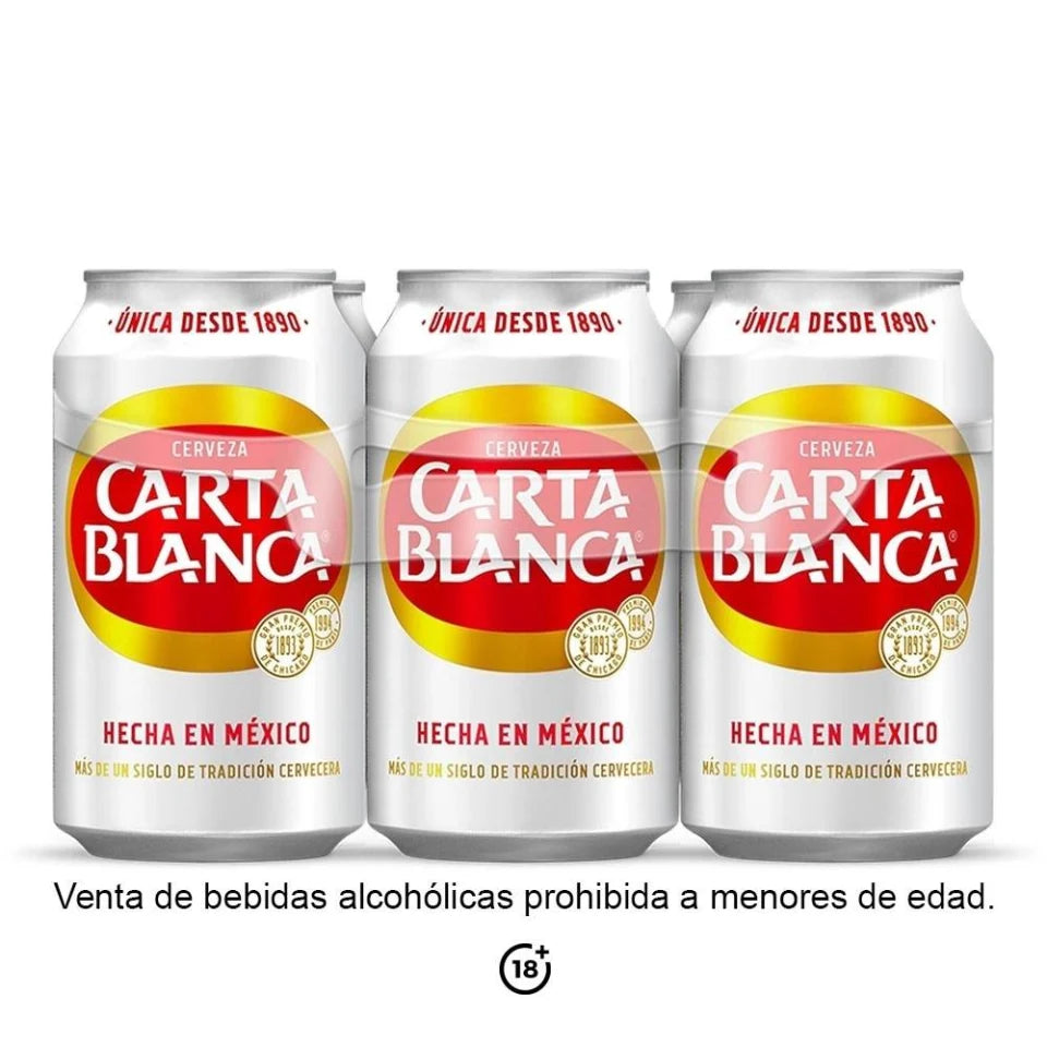 Cerveza clara Carta Blanca 6 pack 355 ml c/u